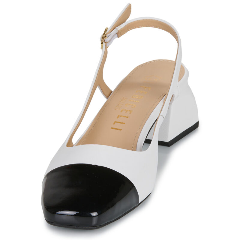 Fericelli Zapatos de tac&oacute;n blancos para mujer LEA - 3