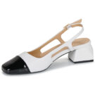 Fericelli Zapatos de tac&oacute;n blancos para mujer LEA - 4