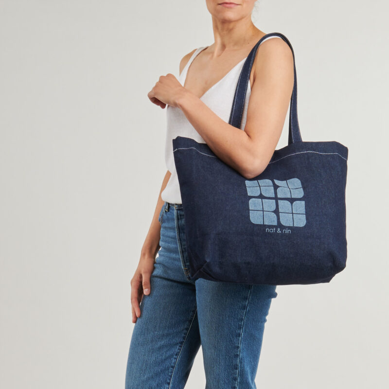 Nat et Nin CABAS TWENTY Blu Borse Shopping Donna - 6
