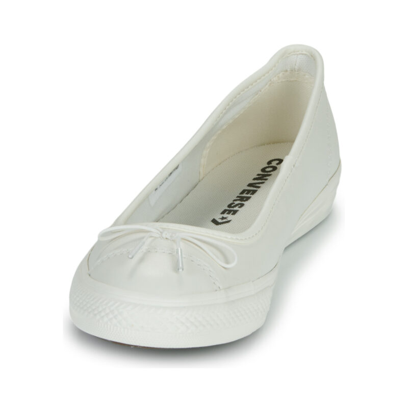 Converse Ballerines fines en cuir blanc CHUCK TAYLOR ALL STAR - Pointure 3