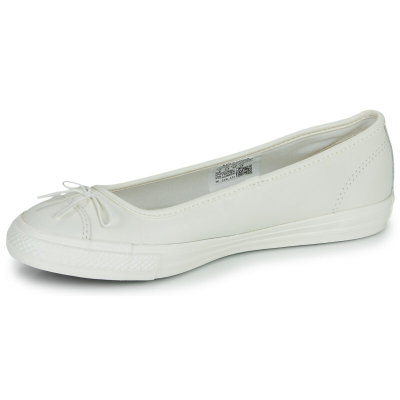 Converse Ballerines fines en cuir blanc CHUCK TAYLOR ALL STAR - Pointure 4