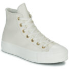 Converse CHUCK TAYLOR ALL STAR LIFT PLATFORM GOLD Bianco Sneakers alte Donna - 1