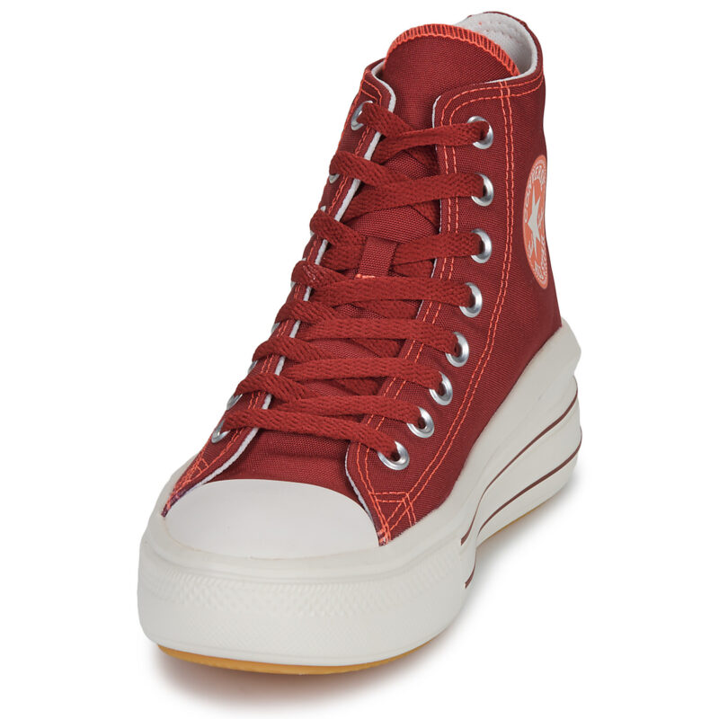 Converse CHUCK TAYLOR ALL STAR MOVE PLATFORM RETRO SPORT Rosso Sneakers alte Donna - 3