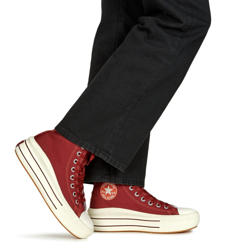 Converse CHUCK TAYLOR ALL STAR MOVE PLATFORM RETRO SPORT Rosso Sneakers alte Donna - 8