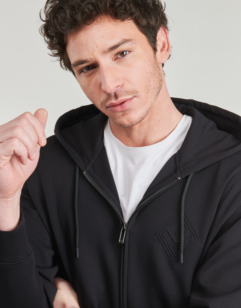 Felpe con cappuccio Emporio Armani SWEATSHIRT EM001122 Marrone Felpe con cappuccio Uomo - 5