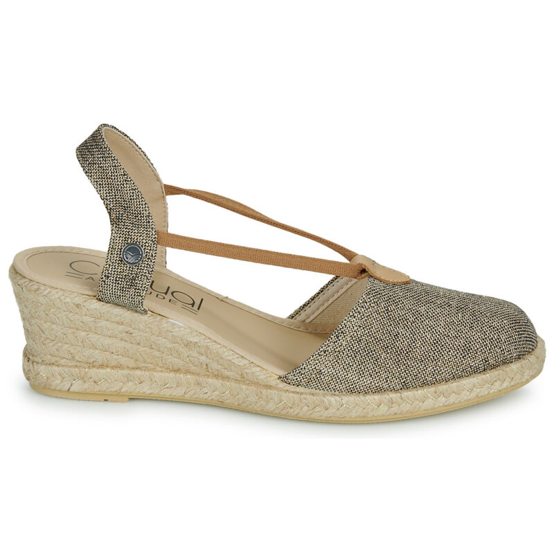 Casual Attitude IPOP Schwarze Espadrilles f&uuml;r Damen - Gr&ouml;&szlig;e 2
