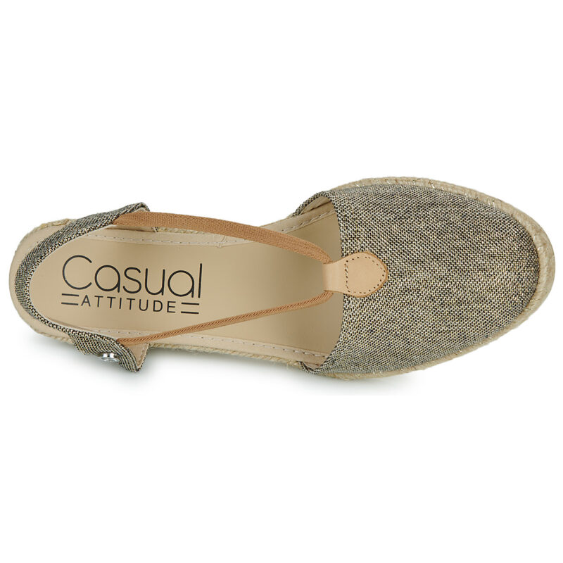 Casual Attitude IPOP Schwarze Espadrilles f&uuml;r Damen - Gr&ouml;&szlig;e 6