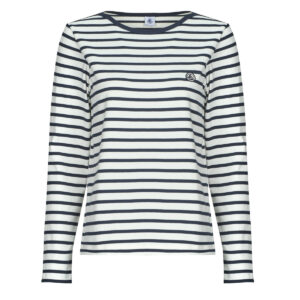 T-shirts a maniche lunghe  Petit Bateau  BABYLONE  Marine -  T-shirts a maniche lunghe Donna