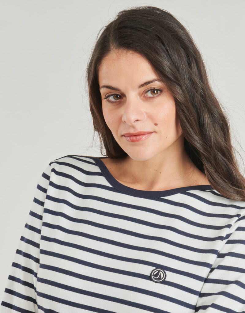 Langarmshirts Petit Bateau BABYLONE Marine Langarmshirts Damen - 5