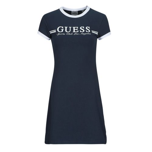 Abito corto donna Guess ACTIVE, elegante e alla moda, realizzato in tessuto leggero, perfetto per occasioni speciali o look casual. Scopri il tuo stile con questo abito versatile, ideale per la stagione primaverile ed estiva. Disponibile in diverse taglie, aggiungi un tocco di classe al tuo guardaroba con Guess ACTIVE.