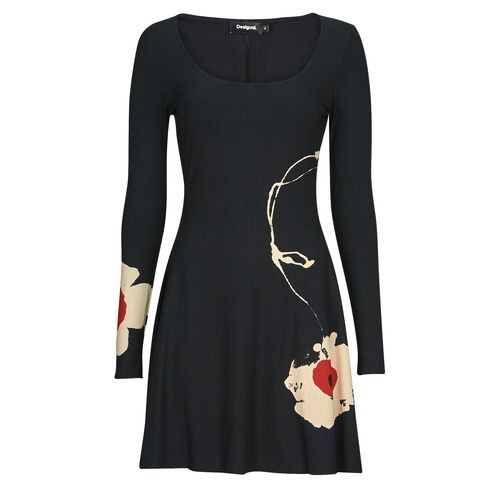 Abito corto Desigual BRUJAS Nero per donna, elegante e moderno, perfetto per occasioni speciali e outfit quotidiani. Design raffinato e versatilità, ideale per completare il tuo guardaroba femminile.
