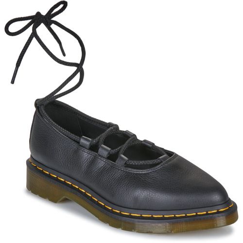 Ballerine Donna Dr. Martens Elphie II Lace Up Black Virginia Nero, eleganti e comode, perfette per ogni occasione. Design raffinato e soletta confortevole, ideali per il tuo outfit quotidiano. Scarpe versatili, dal tocco moderno, adatte a ogni stagione. Scegli la qualità e lo stile delle ballerine Dr. Martens.