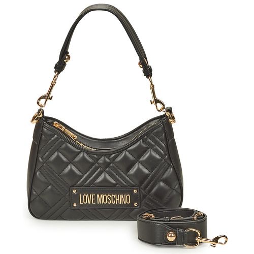 Borsa a spalla donna Love Moschino  LAMINATED QUILTED BAG JC4152  Nero Love Moschino 8057623298101