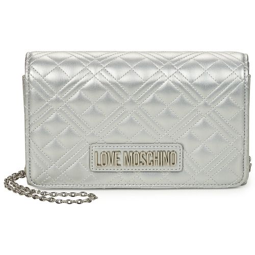Borsa a tracolla donna Love Moschino  SMART DAILY BAG JC4079  Argento Love Moschino 8059610894853