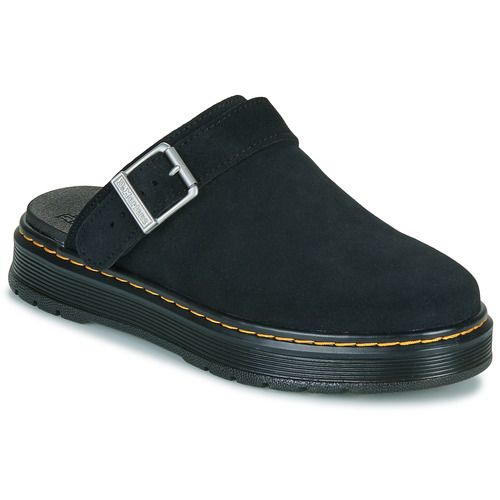 Zoccoli Donna Dr. Martens Brookline Mule Black Bronx Suede, eleganti e comodi, realizzati in pregiato suede nero. Perfetti per ogni occasione, offrono un look trendy e alla moda. Ideali per chi cerca stile e comfort, questi zoccoli sono un must-have nel guardaroba femminile. Disponibili in diverse taglie, con suola resistente e design moderno, i Brookline Mule sono perfetti per un look casual-chic. Acquista ora e porta il tuo stile al livello successivo!
