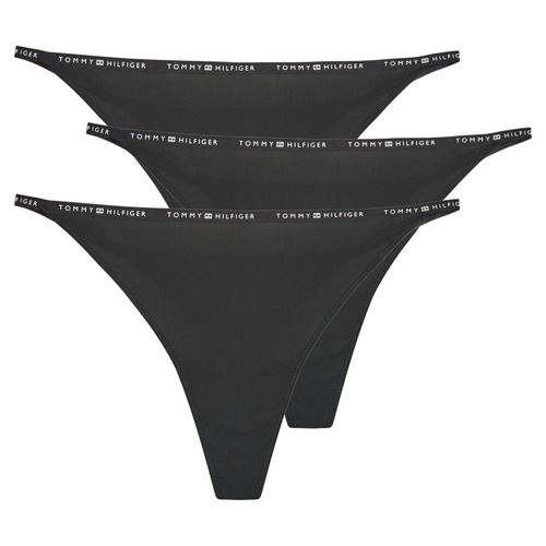 Culotte e slip donna Tommy Hilfiger 3 PACK MULTI SHAPE BOTTOM in nero. Set di biancheria intima femminile, ideale per un comfort quotidiano e una vestibilità perfetta. Design elegante e versatile, perfetto da indossare sotto qualsiasi outfit. Acquista ora il tuo pacco con stile e qualità.