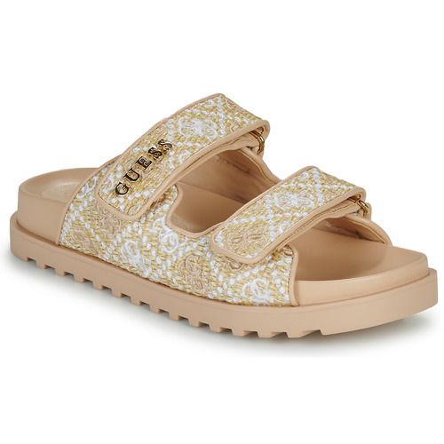 Ciabatta Donna Guess FADELIZA in elegante pelle nera con dettagli luccicanti, perfetta per un look casual-chic. Comoda e versatile, ideale per la stagione estiva e per ogni occasione. Acquista ora le ciabattine Guess FADELIZA per un comfort senza rinunciare allo stile!