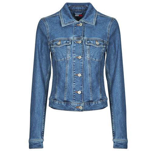 Giacca in jeans Donna Tommy Jeans VIVIANNE SKN JACKET EXT BI8130, elegante e versatile, perfetta per ogni occasione. Design moderno e comfort ottimale, ideale per completare il tuo outfit casual. Acquista ora la giacca in jeans per un look trend e giovanile.