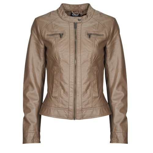Giacca in pelle donna Only ONLBANDIT, elegante e alla moda, perfetta per ogni occasione. Realizzata in pelle di alta qualità, offre un fit aderente e un design moderno. Ideale per completare look casual o per un'uscita serale. Acquista la giacca Only ONLBANDIT e aggiungi un tocco di classe al tuo guardaroba!