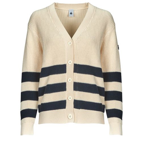 Gilet/Cardigan Donna Petit Bateau BABACUIVRE in morbido tessuto con design elegante. Perfetto per l'abbigliamento casual e chic, ideale per ogni stagione. Acquista il tuo cardigan versatile e alla moda per un look raffinato e confortevole.