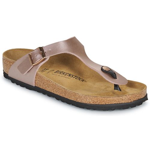 Infradito BIRKENSTOCK Gizeh BF Copper Donna, eleganti e confortevoli, perfette per l'estate. Realizzate con materiali di alta qualità, offrono supporto ottimale per il piede. Design moderno in tonalità rame, ideali per ogni outfit. Acquista ora le tue infradito BIRKENSTOCK per un'estate all'insegna dello stile e del comfort.