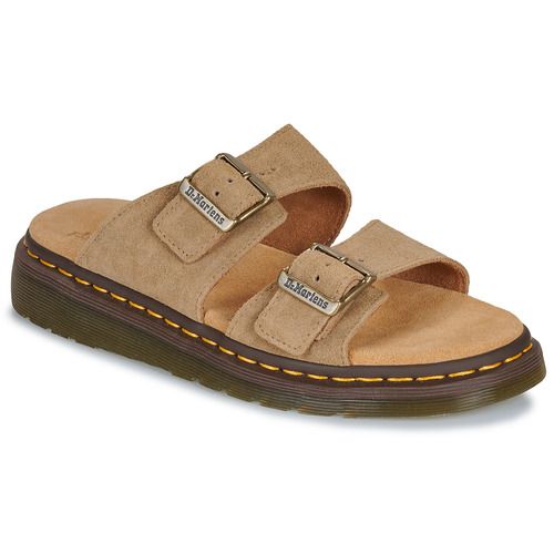 Ciabatta Donna Dr. Martens Josef Savannah Tan Bronx in Suede, elegante e confortevole, ideale per un look casual e alla moda. Perfetta per ogni occasione, con un design versatile e materiali di alta qualità. Scopri il comfort e lo stile unico di queste ciabatte.