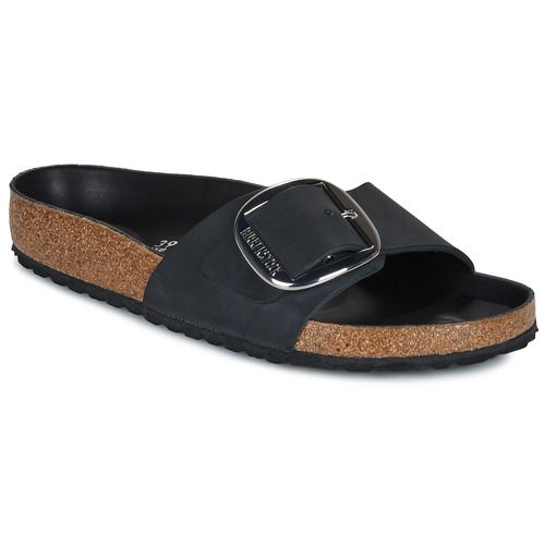 Ciabatta donna BIRKENSTOCK Madrid Big Buckle LEOI in nero HEX, caratterizzata da una grande fibbia decorativa. Design elegante e alla moda, perfetta per un comfort duraturo e uno stile chic. Ideale per ogni occasione, da indossare in casa o all'aperto. Acquista ora la tua BIRKENSTOCK Madrid Big Buckle per un look raffinato e una comodità senza pari.