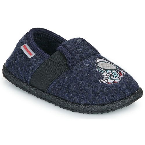 Pantofole bambini ragazzo Giesswein  TEISNACH  Marine Giesswein 9009953056745
