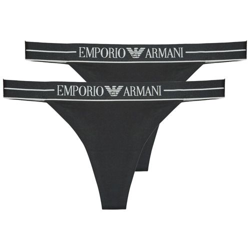 Perizoma Donna Emporio Armani 2-PACK T-THONG in vendita. Offerta di due eleganti perizomi, realizzati con materiali di alta qualità, perfetti per aggiungere un tocco di stile e comfort alla tua lingerie. Acquista ora l'iconico set di perizomi Emporio Armani per un look raffinato e seducente.