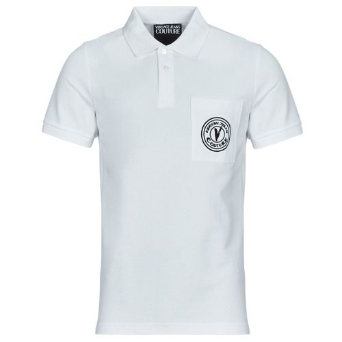 Polo Uomo Versace Jeans Couture 78GAGT01 Bianco, elegante e alla moda, realizzata in tessuto di alta qualità. Questo articolo versatile è perfetto per un look casual e raffinato, ideale per ogni occasione. Scopri il comfort e lo stile inconfondibile del brand Versace Jeans Couture. Acquista ora la tua polo bianca per un outfit impeccabile!