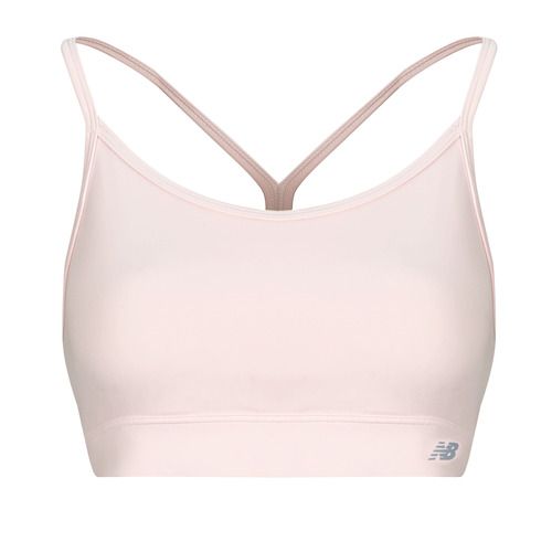 Reggiseno sportivo New Balance NB Essential Yoga Bra per donna, ideale per yoga e attività sportive. Design ergonomico, supporto ottimale e massimo comfort durante l'allenamento. Perfetto per un look sportivo e alla moda, disponibile in diverse taglie e colori.