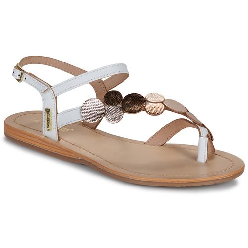 Sandali bianchi da donna Les Tropéziennes par M Belarbi modello HOLLY, eleganti e versatili, ideali per la stagione estiva. Questi sandali offrono comfort e stile, perfetti per ogni occasione. Acquista ora i sandali HOLLY per aggiungere un tocco di classe al tuo look estivo.
