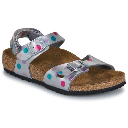 Sandali bambini ragazza BIRKENSTOCK  Rio AS Kids BF Elec. Metallic SilverDots  Argento BIRKENSTOCK 4067707068302