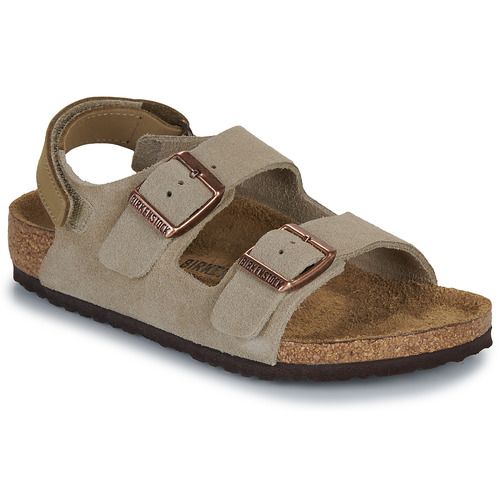 Sandali bambini ragazzo BIRKENSTOCK  Milano AS Kids LEVE Taupe  Beige BIRKENSTOCK 4067707033591
