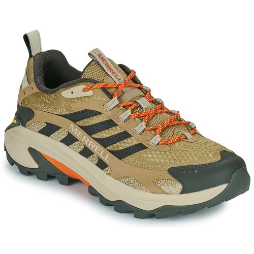 Scarpe da running Uomo Merrell MOAB SPEED 2 Beige, design leggero e traspirante, ideale per il trail running e le attività all'aperto, con suola ad alta trazione per un'aderenza ottimale su diversi terreni. Perfette per gli amanti dell'escursionismo e del comfort durante le lunghe camminate.