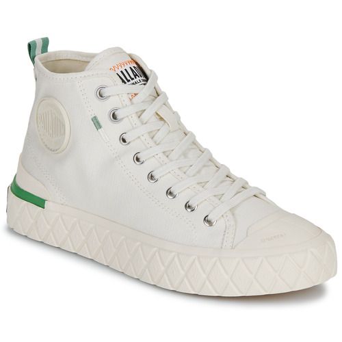 Sneakers alte Palladium PALLA ACE CHUKKA ORG Bianco per donna, eleganti e versatili, ideali per ogni occasione. Comfort e stile uniti in un design moderno. Acquista ora le migliori sneakers alte per un look trendy e alla moda.