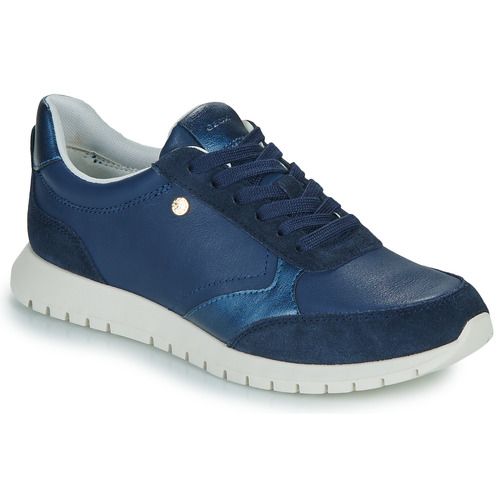 Sneakers basse Donna Geox in pelle bianca, con dettagli in mesh traspirante, suola leggera e design elegante. Perfette per un look casual e comodo, ideali per ogni occasione. Acquista ora queste scarpe alla moda e garantisci il massimo del comfort ai tuoi piedi.