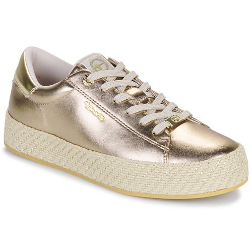 Sneakers basse Tamaris 23713-940 Oro da donna, eleganti e comode, perfette per ogni occasione. Design moderno e versatile, materiali di alta qualità per un comfort ottimale. Acquista ora le tue nuove sneakers Tamaris e aggiungi un tocco di stile al tuo guardaroba!
