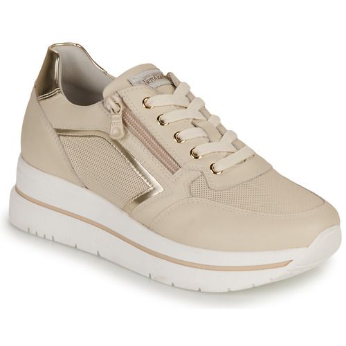 Sneakers basse Donna NeroGiardini E512909D in beige, eleganti e versatili, ideali per ogni occasione. Modello trendy con dettagli raffinati, perfette per completare il tuo look casual chic. Scarpe comode e stilose, perfette per la primavera e l'autunno. Acquista ora le NeroGiardini E512909D per un tocco di classe al tuo outfit!