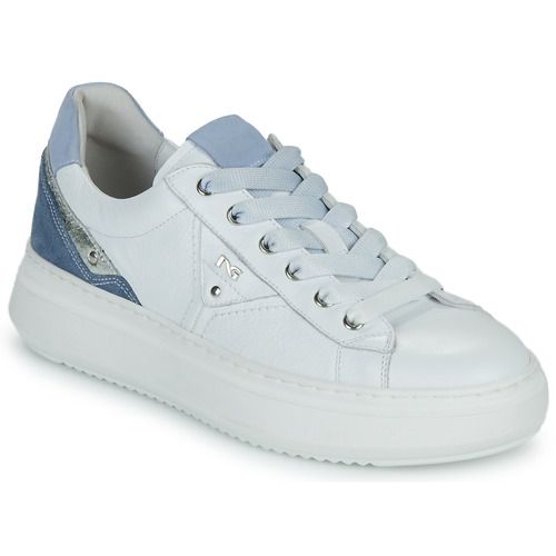 Sneakers basse Donna NeroGiardini E513040D in bianco, eleganti e versatili, perfette per ogni occasione. Comfort e stile uniti in un design moderno, ideali per completare il tuo outfit quotidiano. Acquista ora le sneakers basse NeroGiardini E513040D e dai un tocco chic al tuo guardaroba.