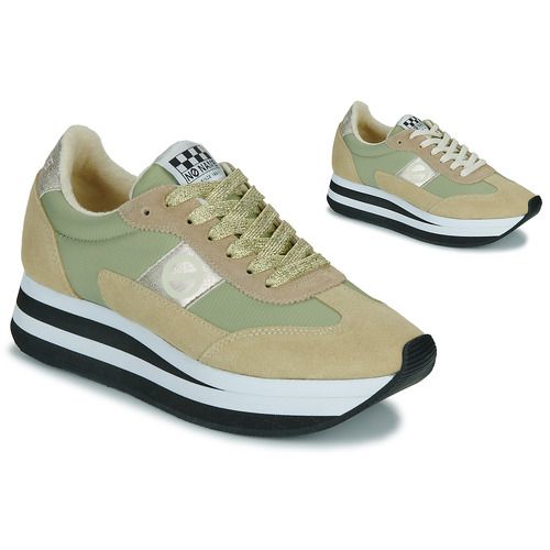 Sneakers basse No Name FLEX M JOGGER W in beige per donna, eleganti e comode, perfette per ogni occasione. Scarpe trendy e versatili, ideali per uno stile casual e sportivo.