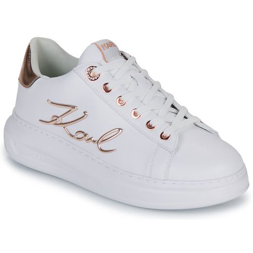 Sneakers basse Donna Karl Lagerfeld KAPRI Signia Lace Lthr in pelle, eleganti e alla moda, perfette per un look casual-chic. Design raffinato con lacci, ideali per ogni occasione. Acquista ora le sneakers KAPRI per un comfort e uno stile senza pari.