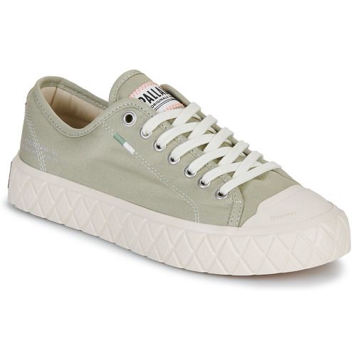 Sneakers basse Palladium PALLA ACE CVS Verde per donna, eleganti e alla moda, ideali per il tempo libero. Design contemporaneo con suola in gomma resistente, comfort e stile unici per ogni outfit. Perfette per un look casual e trendy.