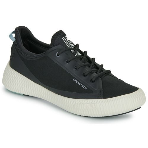 Sneakers basse Palladium PALLANOVA CVS Nero per donna, eleganti e trendy, perfette per ogni occasione. Design moderno e comfort assicurato, ideali per completare il tuo look casual. Scopri il tuo stile con queste sneakers versatili.