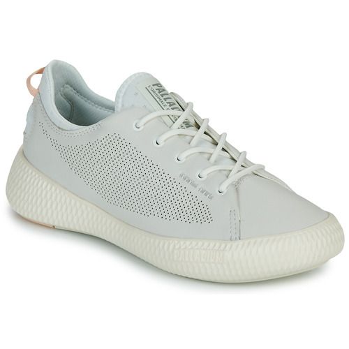 "Sneakers basse Palladium PALLANOVA LTH Bianco per donna, eleganti e versatili, ideali per un look casual e alla moda. Realizzate con materiali di alta qualità, queste scarpe offrono comfort e stile. Perfette per ogni occasione, dal tempo libero agli impegni quotidiani."