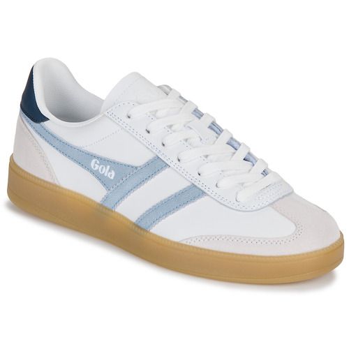 Sneakers basse Gola Viper Leather Donna in pelle nera, eleganti e confortevoli, ideali per un look casual e alla moda. Perfette per ogni occasione, queste sneakers offrono stile e qualità artigianale. Acquista ora le Gola Viper Leather per un tocco trendy al tuo guardaroba.