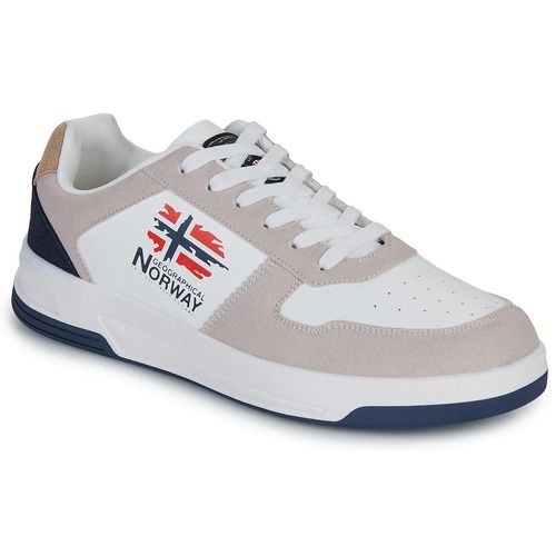 Sneakers Uomo Geographical Norway ORTY Bianco, eleganti e sportive, ideali per un look casual. Design moderno e comfort ottimale, perfette per ogni occasione. Disponibili online.