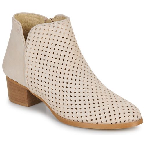 Stivaletti Betty London ALINE Donna in pelle grigia, eleganti e versatili, ideali per outfit casual o chic. Design moderno con tacco medio, perfetti per ogni stagione. Acquista ora per un look alla moda!