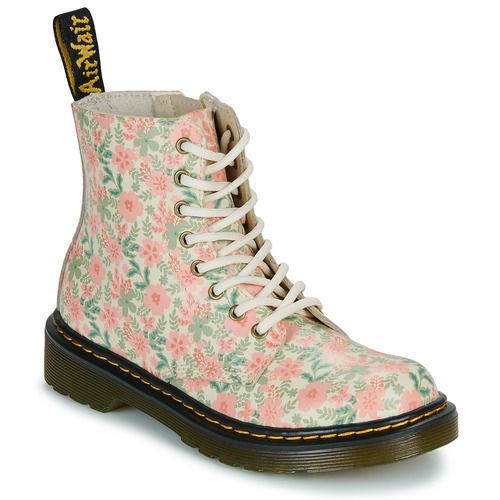 Stivaletti bambini ragazza Dr. Martens  1460 Pascal J Pop Floral Print  Rosa Dr. Martens 190665721928