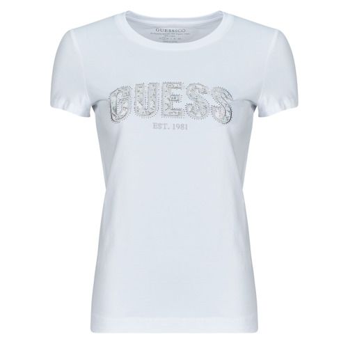 T-shirt Guess LOGO LACE maniche corte Donna, elegante e alla moda, realizzata in cotone di alta qualità. Perfetta per un look casual e chic, ideale per ogni occasione. Acquista ora la tua t-shirt Guess e aggiungi un tocco di stile al tuo guardaroba. Disponibile in diverse taglie.
